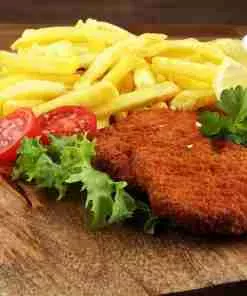 Alternative view of Beef Schnitzel Plain & Crumbed