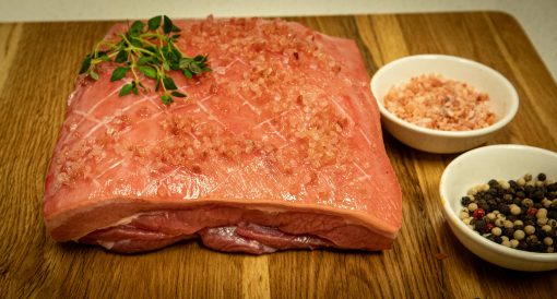 Pork Belly Rind On