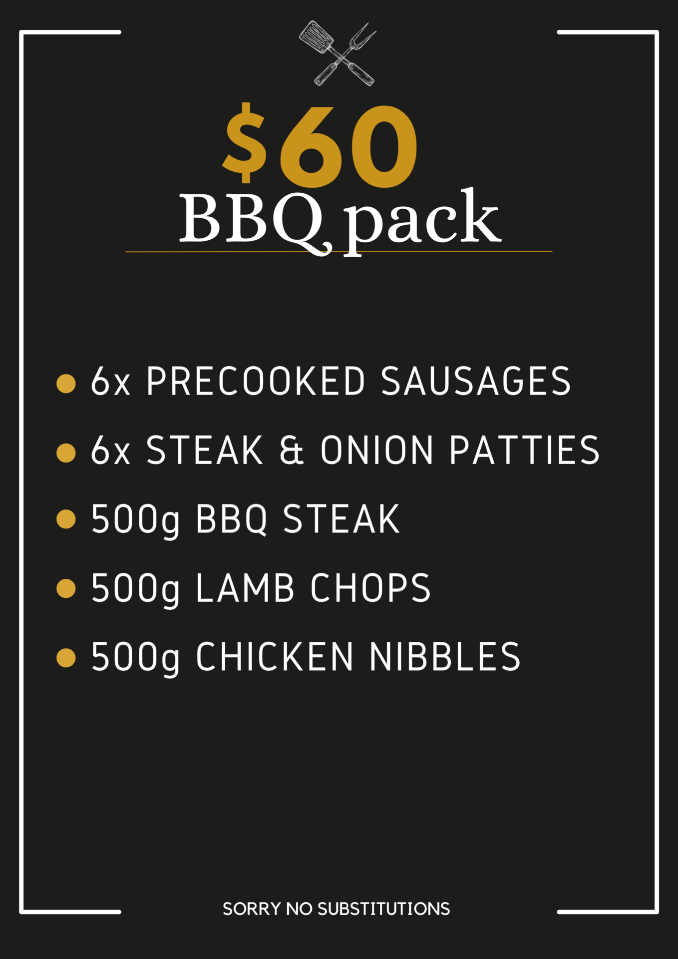 $60 BBQ Pack